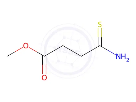 Chemical structure of Butanoic acid, 4-amino-4-thioxo-, methyl ester