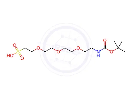 Chemical structure of 2,2-Dimethyl-4-oxo-3,8,11,14-tetraoxa-5-azahexadecane-16-sulfonic acid