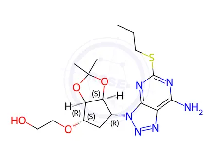 Chemical structure of Ticagrelor Impurity 522