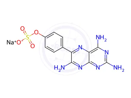 Chemical structure of 4-Hydroxy Triamterene Sulfate Sodium Salt