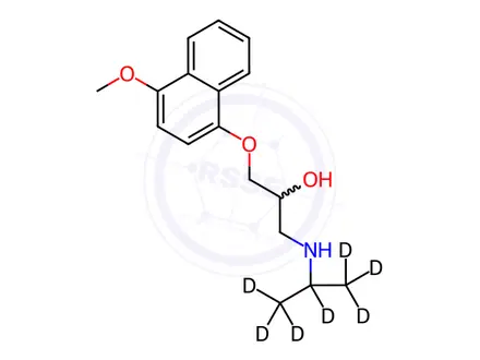 Chemical structure of 4-Methoxy Propranolol-d7