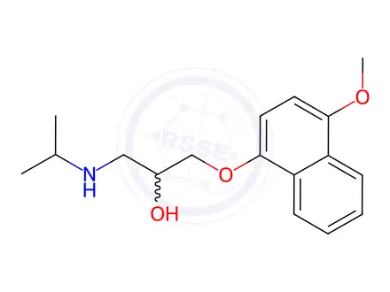 Chemical structure of Propranolol Hydrochloride Impurity 12