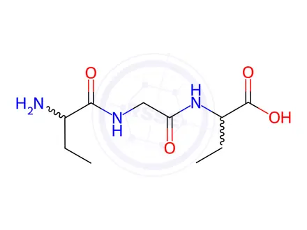 Chemical structure of Butanoic acid, 2-[[[(2-amino-1-oxobutyl)amino]acetyl]amino]-(9CI)