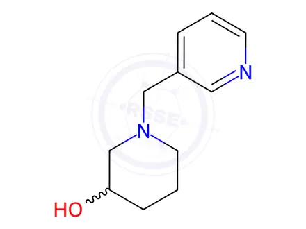 Chemical structure of 1-Pyridin-3-ylMethyl-piperidin-3-ol dihydrochloride, 98+% C11H18Cl2N2O, MW: 265.18
