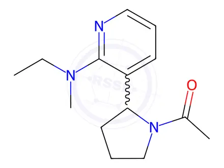 Chemical structure of 1-(2-(2-(Ethyl(methyl)amino)pyridin-3-yl)pyrrolidin-1-yl)ethanone