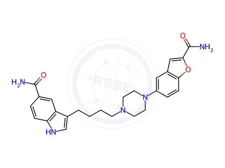 Chemical structure of Vilazodone Diamide Impurity
