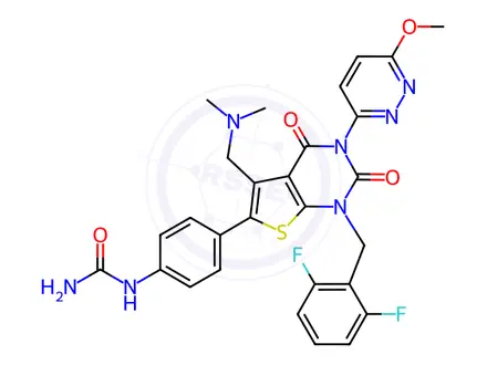Chemical structure of Relugolix Impurity 120