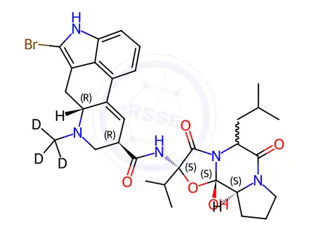 Chemical structure of 2-Bromo-α-Ergocryptine-d3