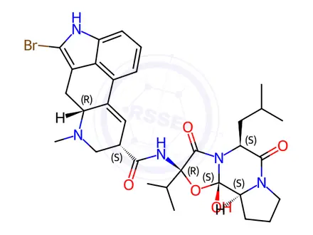 Chemical structure of Bromocriptine EP Impurity C