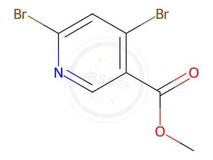Chemical structure of Methyl 4,6-Dibromonicotinate