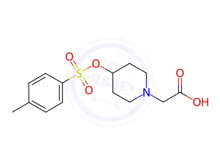 Chemical structure of 2-(4-(Tosyloxy)piperidin-1-yl)acetic acid
