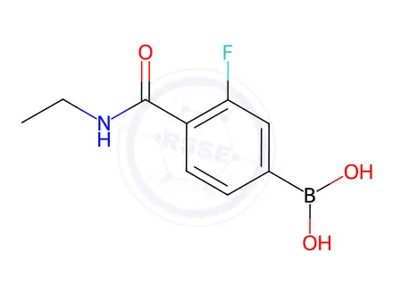 Chemical structure of (4-(Ethylcarbamoyl)-3-fluorophenyl)boronic acid