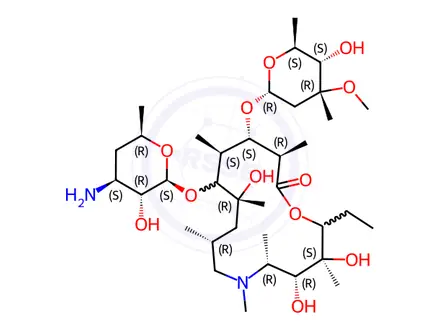 Chemical structure of Azithromycin EP Impurity E
