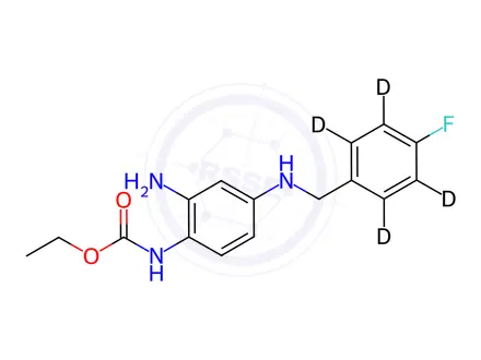 Chemical structure of Retigabine d4
