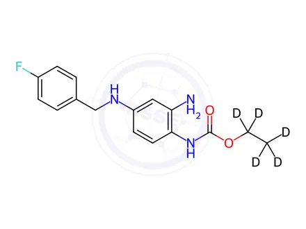 Chemical structure of Retigabine-d4 Dihydrochloride