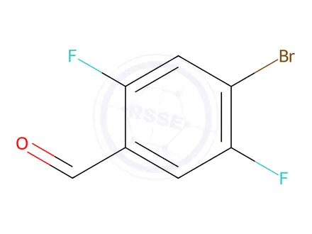 Chemical structure of 4-Bromo-2,5-difluorobenzaldehyde