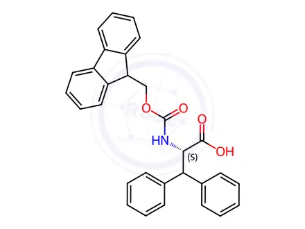 Chemical structure of Fmoc-L-3,3-diphenylalanine