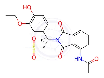Chemical structure of Apremilast Impurity QJ
