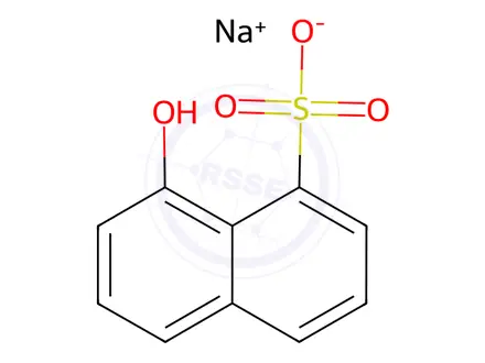 Chemical structure of 1-NAPHTHOL-8-SULFONIC ACID SODIUM SALT