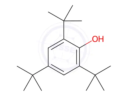 Chemical structure of 2,4,6-Tri-tert-butylphenol