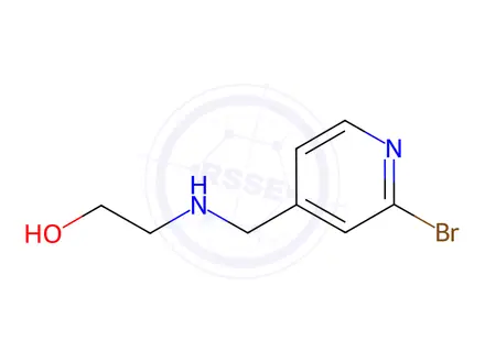 Chemical structure of 2-(((2-Bromopyridin-4-yl)methyl)amino)ethanol