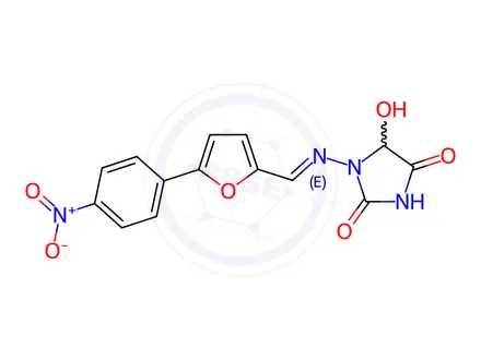Chemical structure of Dantrolene Impurity 11 (5-Hydroxy Dantrolene)