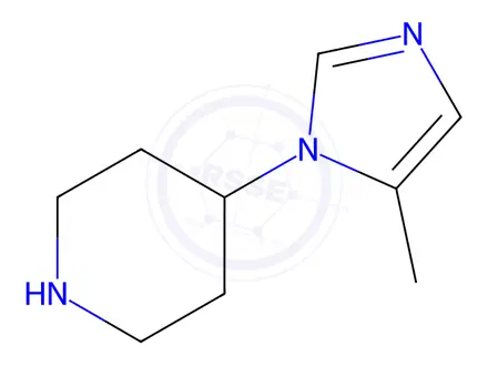Chemical structure of Piperidine, 4-(5-methyl-1H-imidazol-1-yl)-