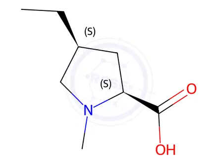 Chemical structure of Proline, 4-ethyl-1-methyl-, L-cis-(8CI)