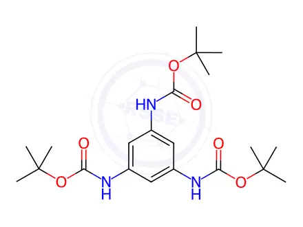 Chemical structure of tri-tert-Butyl benzene-1,3,5-triyltricarbamate