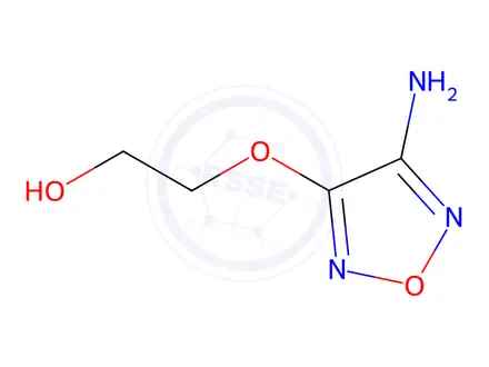 Chemical structure of Ethanol, 2-[(4-amino-1,2,5-oxadiazol-3-yl)oxy]-(9CI)