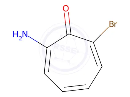 Chemical structure of 2-Amino-7-bromo-2,4,6-cycloheptatrien-1-one