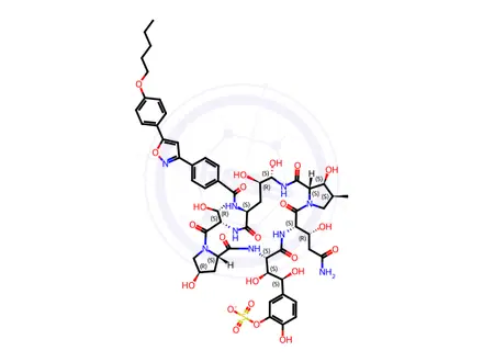 Chemical structure of Micafungin Sodium Impurity 3