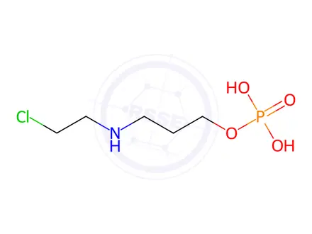 Chemical structure of 3-((2-Chloroethyl)amino)propyl Dihydrogen Phosphate