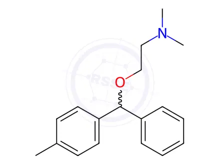 Chemical structure of Diphenhydramine Hydrochloride Impurity 2 (Diphenhydramine Hydrochloride EP Impurity B Hydrochloride)