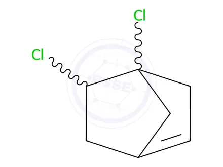 Chemical structure of Bicyclo[2.2.1]hept-1-ene, 4,5-dichloro-(9CI)
