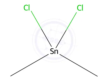 Chemical structure of Dimethyltin dichloride