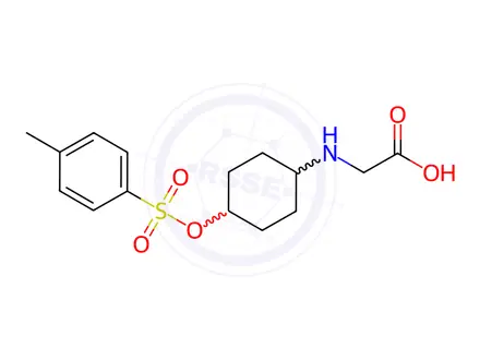 Chemical structure of 2-((4-(Tosyloxy)cyclohexyl)amino)acetic acid