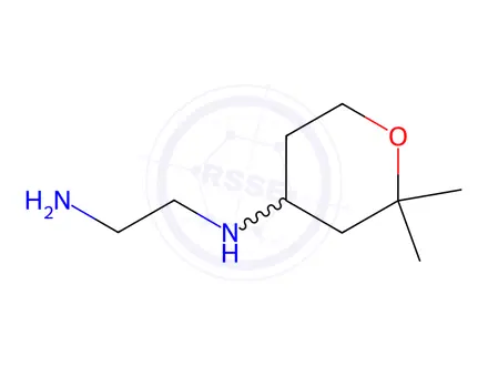 Chemical structure of N1-(2,2-dimethyltetrahydro-2H-pyran-4-yl)ethane-1,2-diamine