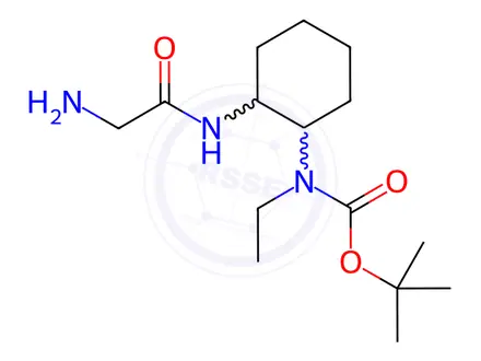 Chemical structure of tert-Butyl (2-(2-aminoacetamido)cyclohexyl)(ethyl)carbamate