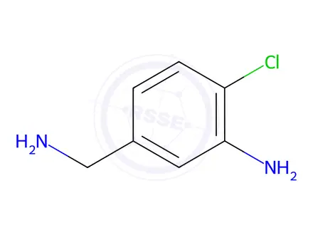 Chemical structure of 5-(Aminomethyl)-2-chloroaniline Dihydrochloride