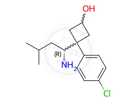 Chemical structure of Cis-7-Hydroxy Didesmethyl Sibutramine Hemifumarate Salt