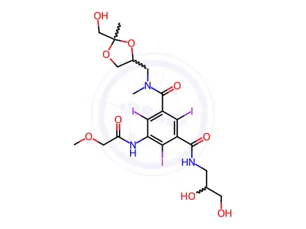 Chemical structure of Iopromide EP Impurity F (Mixture of Diastereomers)