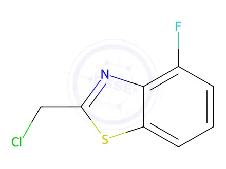 Chemical structure of Benzothiazole, 2-(chloromethyl)-4-fluoro-(9CI)