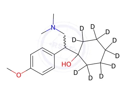 Chemical structure of Venlafaxine D10