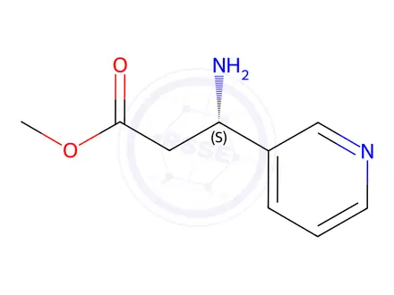 Chemical structure of (S)-Methyl 3-amino-3-(pyridin-3-yl)propanoate dihydrochloride