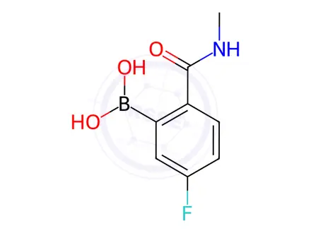 Chemical structure of (5-Fluoro-2-(methylcarbamoyl)phenyl)boronic acid