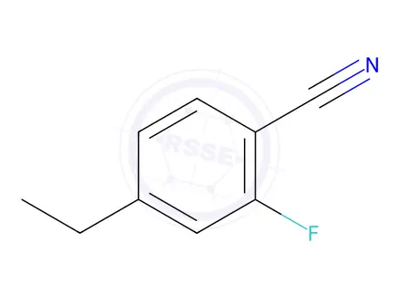 Chemical structure of Benzonitrile, 4-ethyl-2-fluoro-