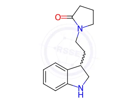 Chemical structure of 1-[2-(2,3-Dihydro-1H-indol-3-yl)ethyl]-2-pyrrolidinone