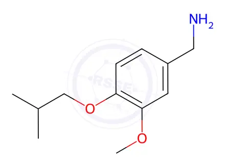Chemical structure of (4-Isobutoxy-3-methoxyphenyl)methanamine