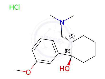 Chemical structure of Tramadol Hydrochloride Impurity 1 (Tramadol Hydrochloride EP Impurity A Hydrochloride) (Mixture of Enantiomers)